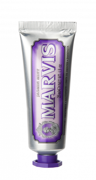 MARVIS Jasmin Mint pasta do zębów z fluorem, jaśminowa mięta, opakowanie podróżne, 25 ml
