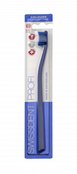 SWISSDENT COLOURS Soft-Medium, niebiesko-niebieska
