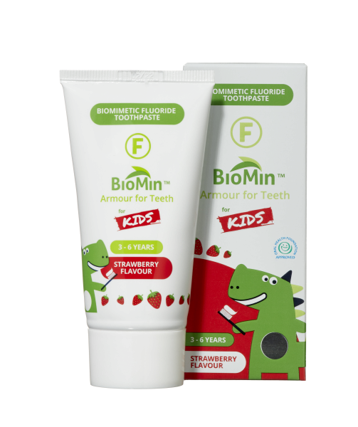 BioMin F żelowa pasta do zębów dla dzieci , truskawkowa 37,5 ml