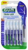 GUM TRAV-LER szczoteczka międzyzębowa z chlorheksydyną, cylindryczna, ISO 3, 1,2 mm, blister 6 szt.