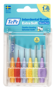 TePe Extra soft szczoteczki międzyzębowe, zestaw startowy, 6 szt.