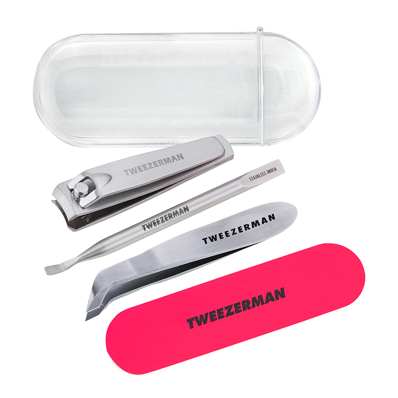 Tweezerman Mini Neon Nail Rescue Kit - kieszonkowy zestaw przyborów do paznokci