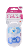 Dentistar Day & Night Soother, smoczek na dzień i na noc, od 14 miesięcy, niebieski