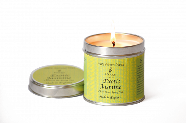 Parks Exotic Jasmin świeca o zapachu jaśminu w puszcze, 225 g