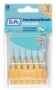 TePe Extra Soft szczoteczki międzyzębowe 0,45 mm, jasno pomarańczowe, 6 szt.
