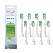 Philips Sonicare W Optimal White HX6068/12, końcówki do szczoteczki elektrycznej, 8szt.