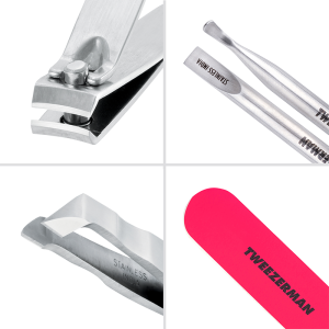 Tweezerman Mini Neon Nail Rescue Kit - kieszonkowy zestaw przyborów do paznokci