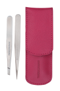 Tweezerman Petite Tweeze Set Pink Zestaw pęset w różowym etui
