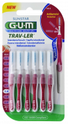 GUM TRAV-LER szczoteczka międzyzębowa z chlorheksydyną, cylindryczna, ISO 4, 1,4 mm, blister 6 szt.