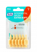 TePe Extra Soft szczoteczki międzyzębowe 0,45 mm, jasno pomarańczowe, 6 szt.
