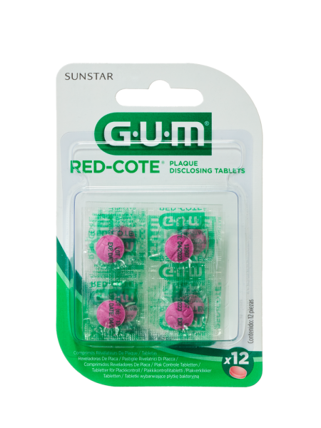 GUM Red Cote tabletki do wskazywania płytki nazębnej, 4 szt