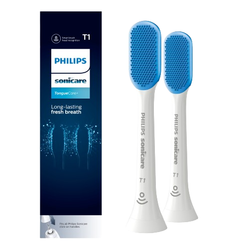 Philips Sonicare Tongue Care+ White końcówki do szczoteczki sonicznej do czyszczenia języka HX8072/01, 2 szt.