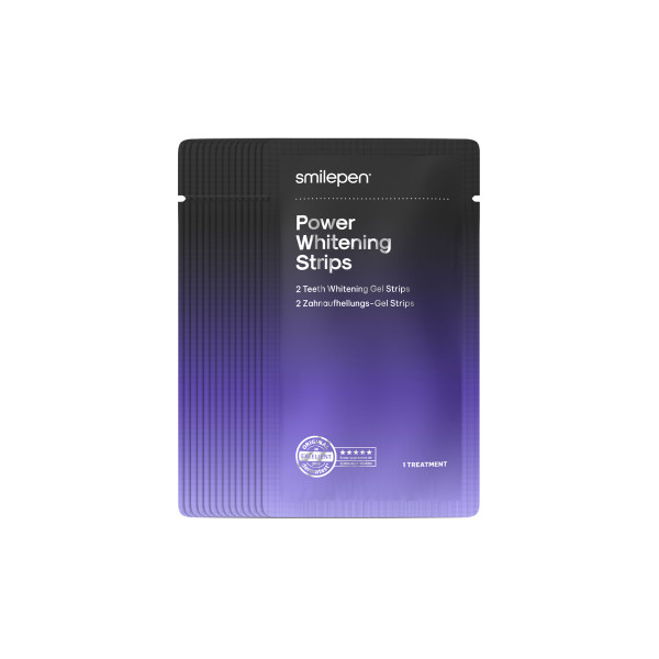 Smilepen Power Whitening Strips Kit, siedmiodniowa intensywna kuracja wybielająca z akceleratorem LED