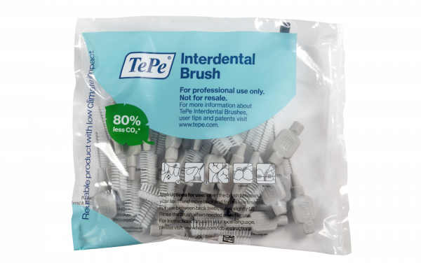 TePe Original szczoteczki międzyzębowe z bioplastiku 1,3 mm, szare, 25 szt.