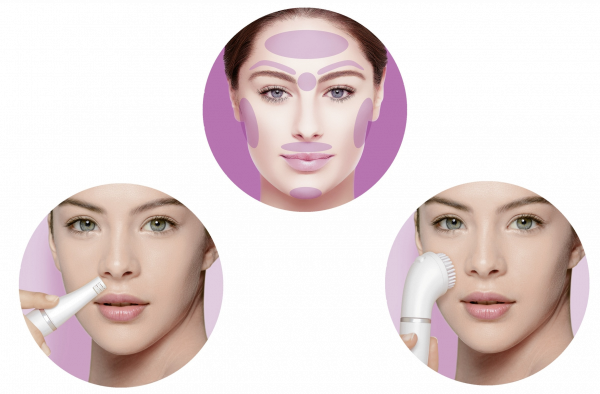 Braun Face 851 SPA depilator do twarzy ze szczoteczką do czyszczenia twarzy