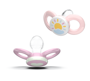 Dentistar smoczki ortodontyczne 0-6 miesięcy, różowe