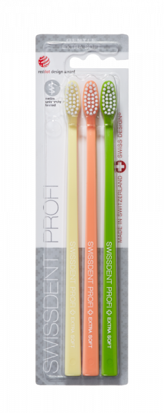 SWISSDENT GENTLE szczoteczki do zębów Extra Soft (2+1 za darmo), TICINO