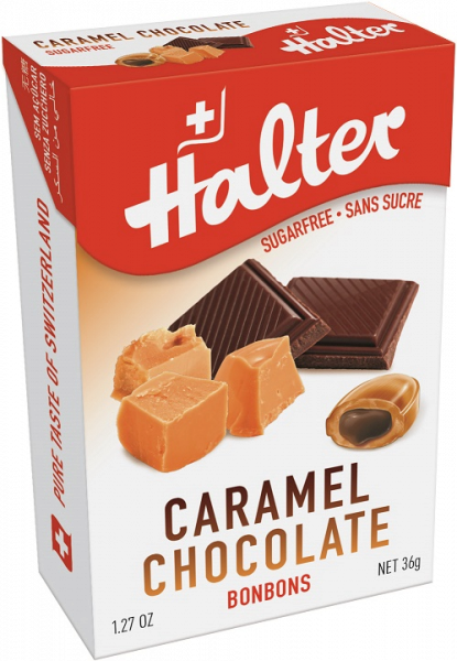 Halter Karmelowo - czekoladowe cukierki (Caramel Chocolate), 36 g