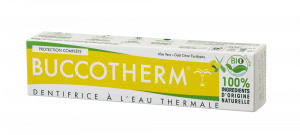 Buccotherm BIO Organiczna pasta do zębów z aloesem i aromatem cytrynowo-eukaliptusowym, 75 ml