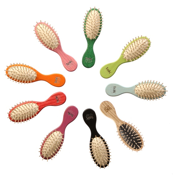 Tek MULTICOLOR szczotka do włosów w kolorze żółto-zielonym