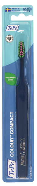 TePe Colour Compact x-soft, szczoteczka do zębów, ciemno niebieska