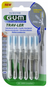 GUM TRAV-LER szczoteczka międzyzębowa z chlorheksydyną, cylindryczna, ISO 6, 2,0 mm, blister 6 szt.