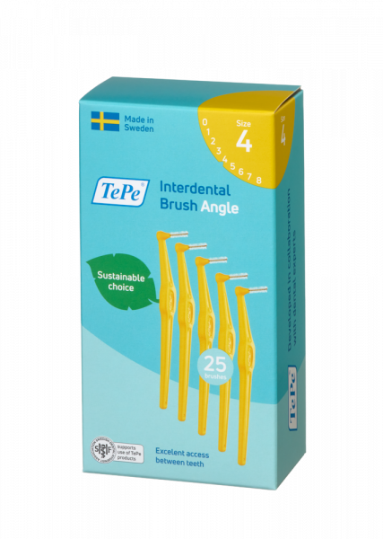 TePe Angle szczoteczki międzyzębowe 0,7 mm, żółte, 25 szt.