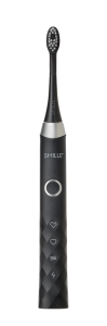 SMILLE Sonic Brush - Premium soniczna szczoteczka z włóknami SANGI, czarny