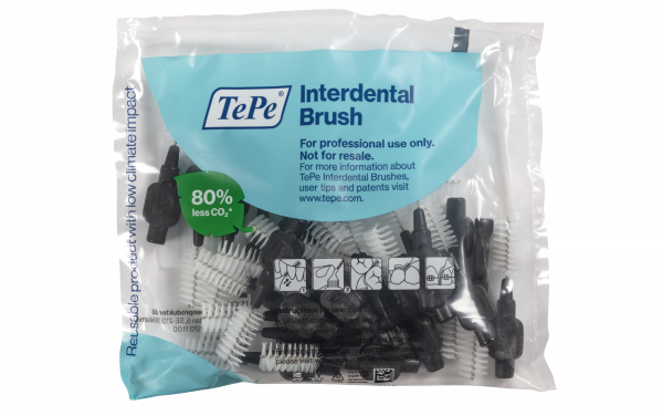 TePe Original szczoteczki międzyzębowe z bioplastiku 1,5 mm, czarne, 25 szt.