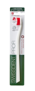 SWISSDENT COLOURS Soft-Medium, biało-czerwona