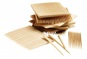 TePe Wykałaczki brzozowe, średnie, fluoryzowane, cienkie, 125 szt.