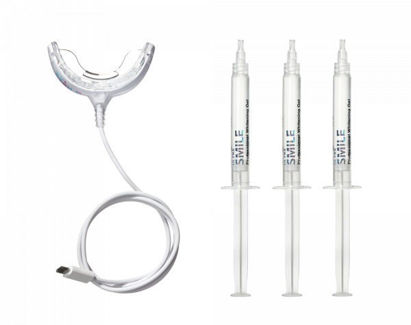 Smilepen Ultrasmile Professional Whitening Kit - zestaw do profesjonalnego wybielania zębów z akceleratorem LED (3 x żel)