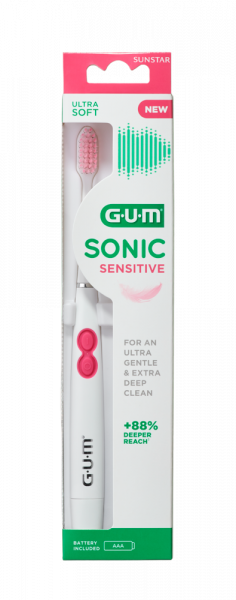 GUM Sensitive szczoteczka soniczna na baterie