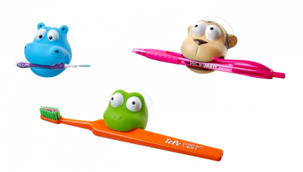 SMILLE uchwyt na szczoteczki/ szczoteczki międzyzębowe, HIPOPOTAM
