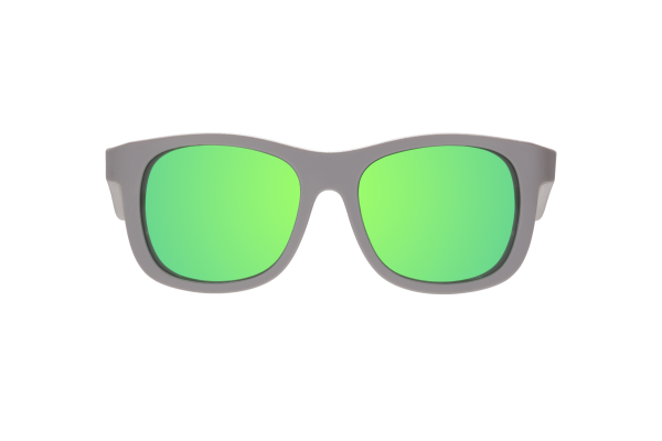 BABIATORS Navigator Graphite Gray, lustrzane okulary przeciwsłoneczne z polaryzacją, szary, 0-2 lat