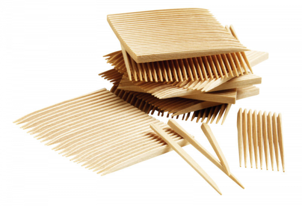 TePe Wykałaczki lipowe, średnie, fluoryzowane, cienkie, 125 szt