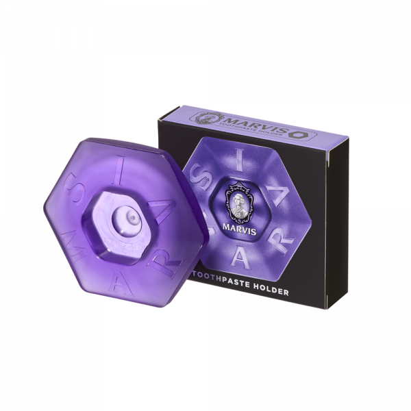 MARVIS stojak z tworzywa na pastę do zębów, fioletowy