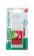 GUM BI-DIRECTION ULTRA, ISO 1, przepustowość 0,8 mm cylindryczny, zielony uchwyt, 6 szt