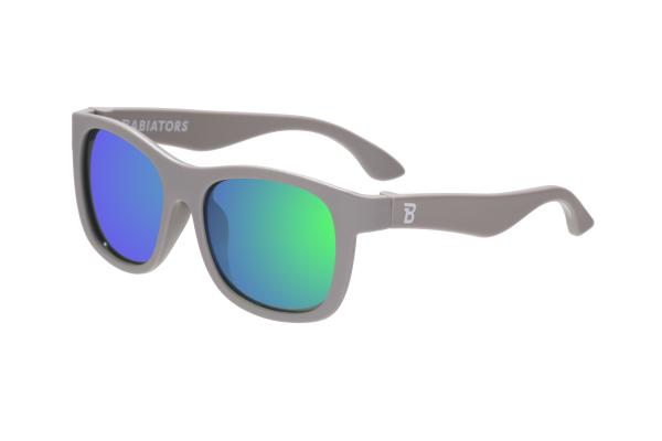 BABIATORS Polarized Navigator Graphite Gray, lustrzane okulary przeciwsłoneczne z polaryzacją, szare, 0-2 lata