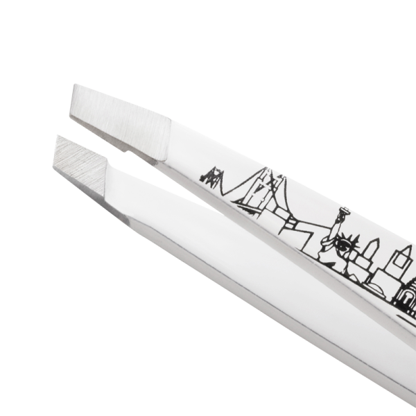 Tweezerman Mini Oval Slant pęseta, NYC taxi