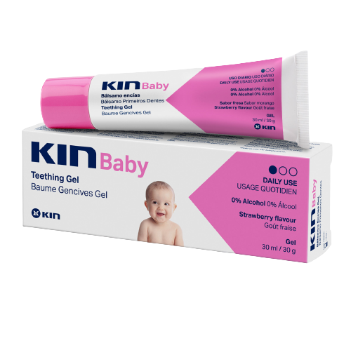 KINBaby żel dla dzieci ząbkujących o truskawkowym smaku, 30 ml