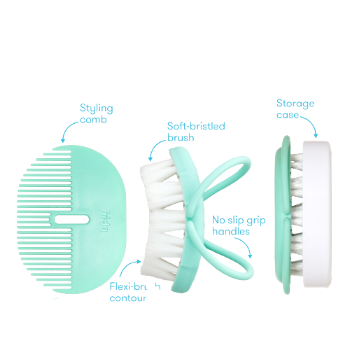 Frida Baby Head-Hugging Hair Brush & Comb, szczotka do włosów i grzebyczek