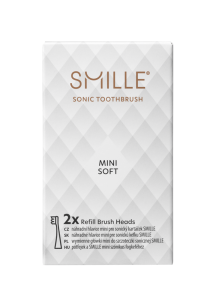 SMILLE Sonic Brush, końcówki wymienne MINI, białe, 2 szt.