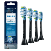 Philips Sonicare C3 Premium Plaque Defence Black HX9044/33, wymienne główki, 4 szt.