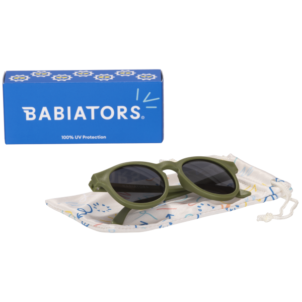 BABIATORS Eco Collection Keyhole Wild Moss, okulary przeciwsłoneczne zielone, 3-5 lat