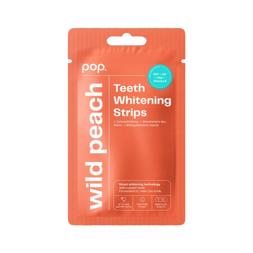 Pop Wild Peach Teeth Whitening Strips, paski do wybielania zębów (7x2 szt.)