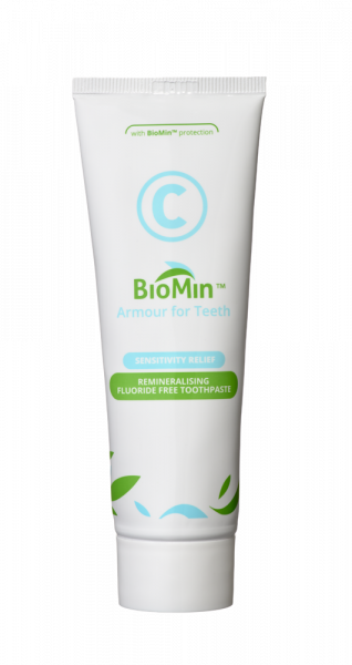 BioMin C pasta do zębów bez fluoru do wrażliwych zębów, 75 ml