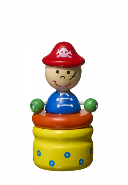 Drewniane pudełko na pierwszy ząbek PIRAT