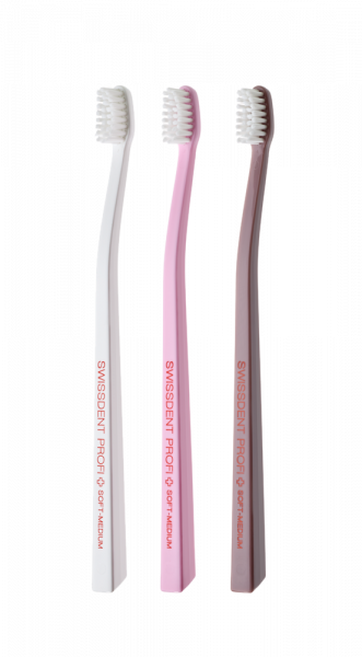 SWISSDENT COLOURS szczoteczki do zębów Soft-Medium (2+1 za darmo) - LUCERNE