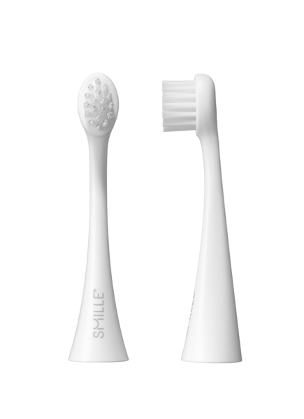 SMILLE Sonic Brush, końcówki wymienne MINI, białe, 2 szt.